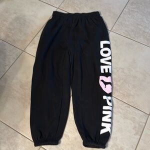 Pink sweatpants
